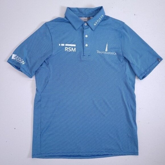 KJUS Zach Johnson Performance Blue Masters Golf Polo Shirt Size S - Picture 2 of 7